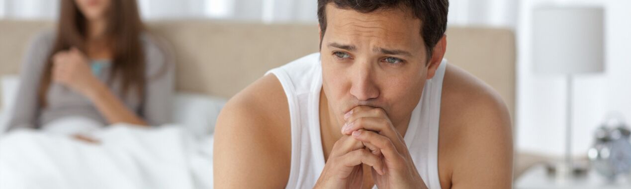 A man suffers from prostatitis